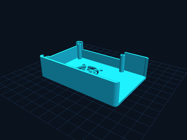 Pi 5 Case Lid with 30 mm Fan Mount