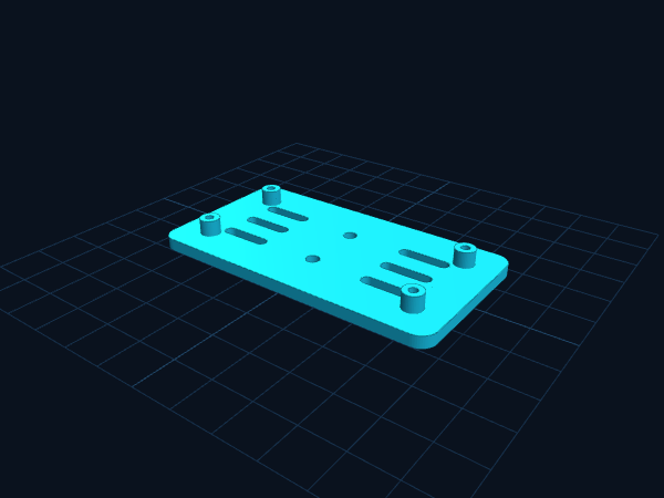 Pi Zero DIN Rail Plate