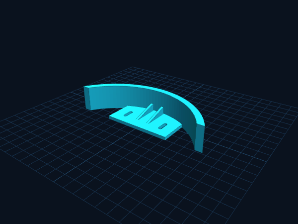 Robot Bumper with Microswitch Mount (2 Parts)