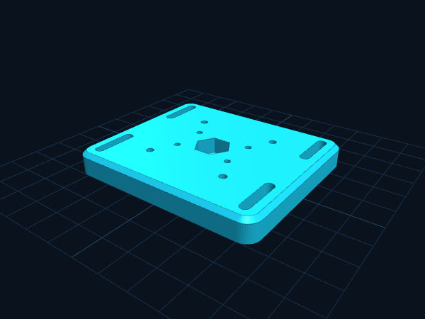 Universal 1/4"-20 Tripod Plate for Pi and Cameras